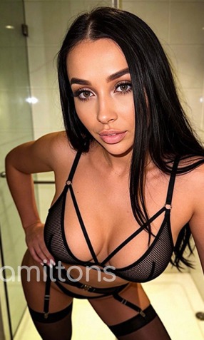 busty london escort carina in her underwear