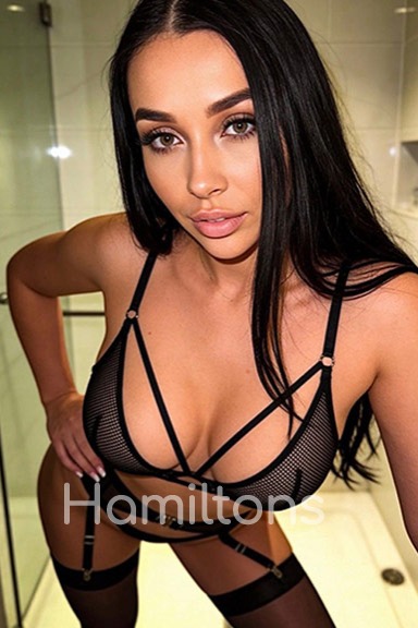 busty london escort carina in her underwear